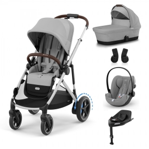 Cybex Pack e-Gazelle S+Cot S+Cloud G Plus+Base G+Adaptadores