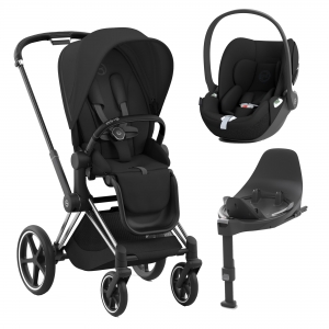 Cybex Duo Priam New Generation Chrome Black c/Cloud T, Seat Pad e Base T