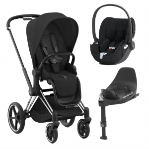 Cybex Duo Priam New Generation Chrome Black c/Cloud T PLUS, Seat Pad e Base T