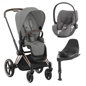 Cybex Duo Priam New Generation Rosegold c/Cloud T PLUS, Seat Pad e Base T