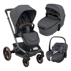 Maxi-Cosi Carrinho Fame+ Alcofa Fame + Pebble360Pro2 + Familyfix360Pro