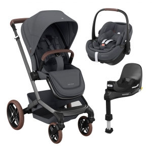 Maxi-Cosi Carrinho Fame+ Alcofa Fame + Pebble360Pro2 + Familyfix360Pro