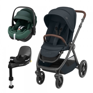 MAXI-COSI DUO OXFORD GRAPHITE+PEBBLE 360 PRO GREEN C/FAMILYFIX360 PRO