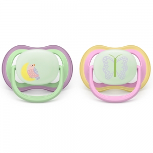 Philips AVENT 2 Chupetas Ultra Air - 6-18M - NT - Menina