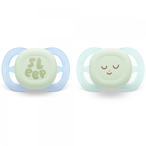 Philips AVENT 2 Chupetas Ultra Start, 0-2M - NT - Azul e Verde