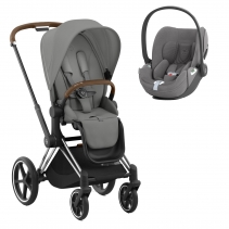 Cybex Duo Priam New Generation Chrome Brown c/Cloud T PLUS e Seat Pad