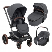 Maxi-Cosi Carrinho Fame+ Alcofa Fame + Pebble360Pro2 + Familyfix360Pro