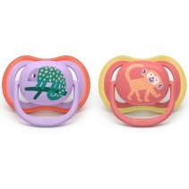 Philips AVENT 2 Chupetas Ultra Air - 18M+ - Decorada - Menina