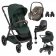 MAXI-COSI OXFORD PLUS TWILLIC GREEN + PEBBLE360 PRO2 TWILLIC BLACK + FAMILYFIX360 PRO c/adaptadores